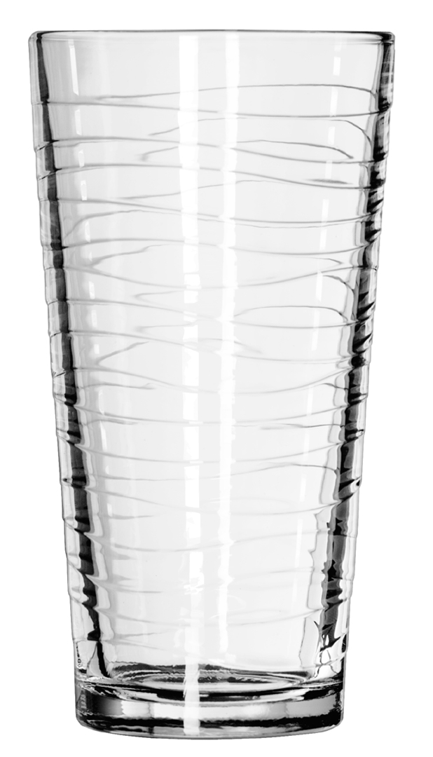 Libbey 15646 DuraTuff Wave Casual Cooler Glass, 20 Ounce -- 12 per case