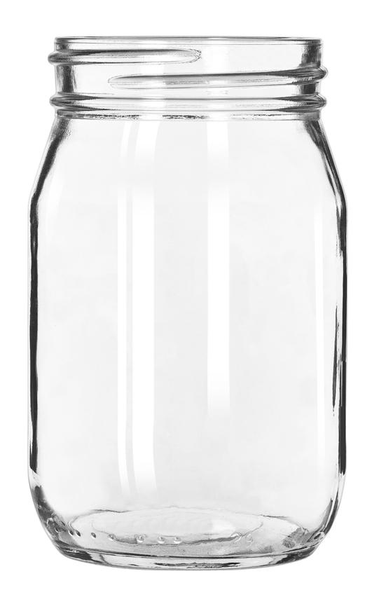 Libbey 92103 Glass Drinking Jar, 16 Ounce -- 12 per case.