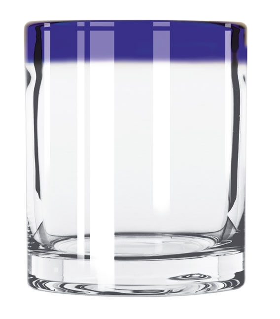 Libbey 92313 Aruba Blue Rocks Glass, 10 Ounce -- 12 per case.