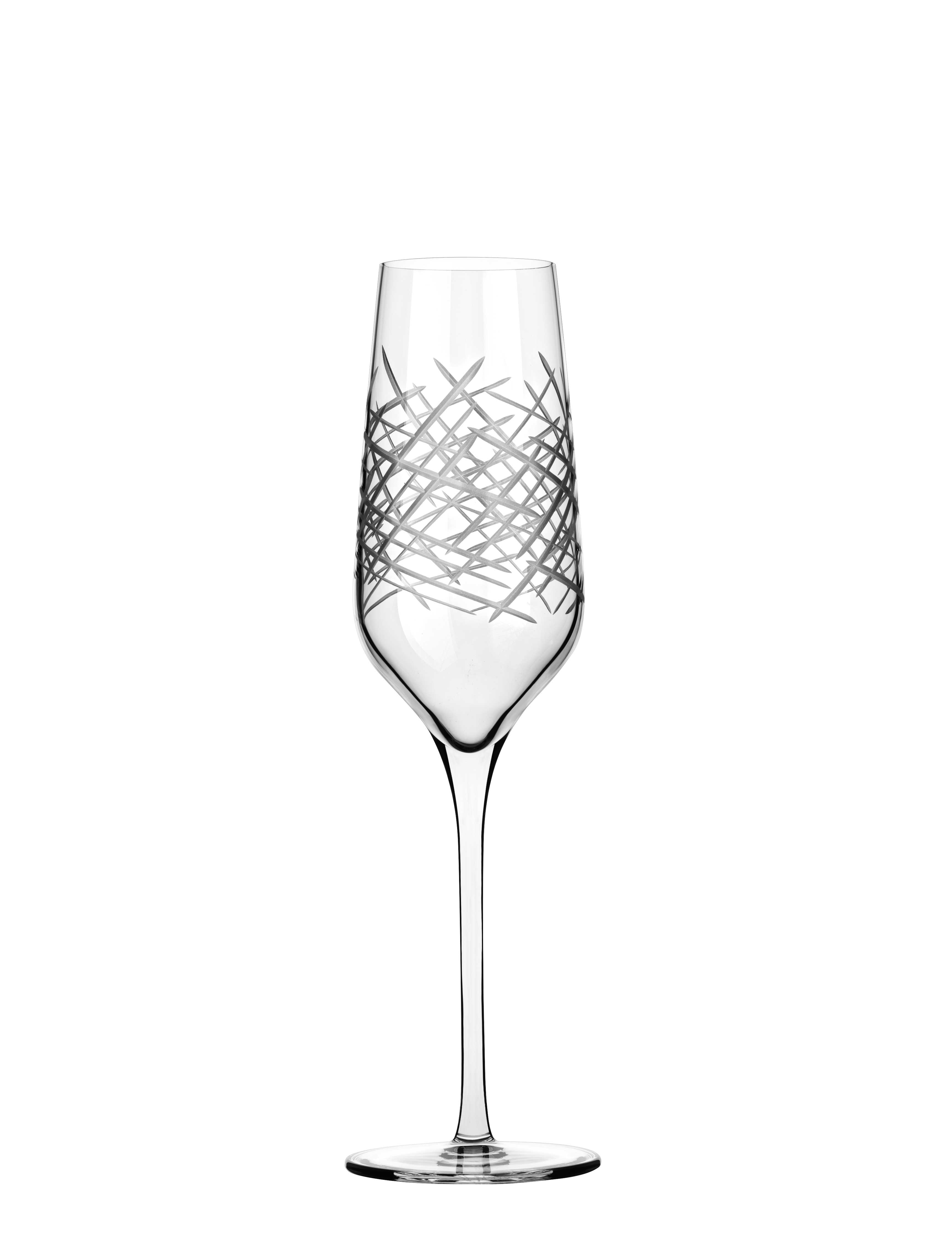 Libbey 9332/69477 Renewal Crosshatch Flute Glass, 8.5 Ounce -- 12 per case.