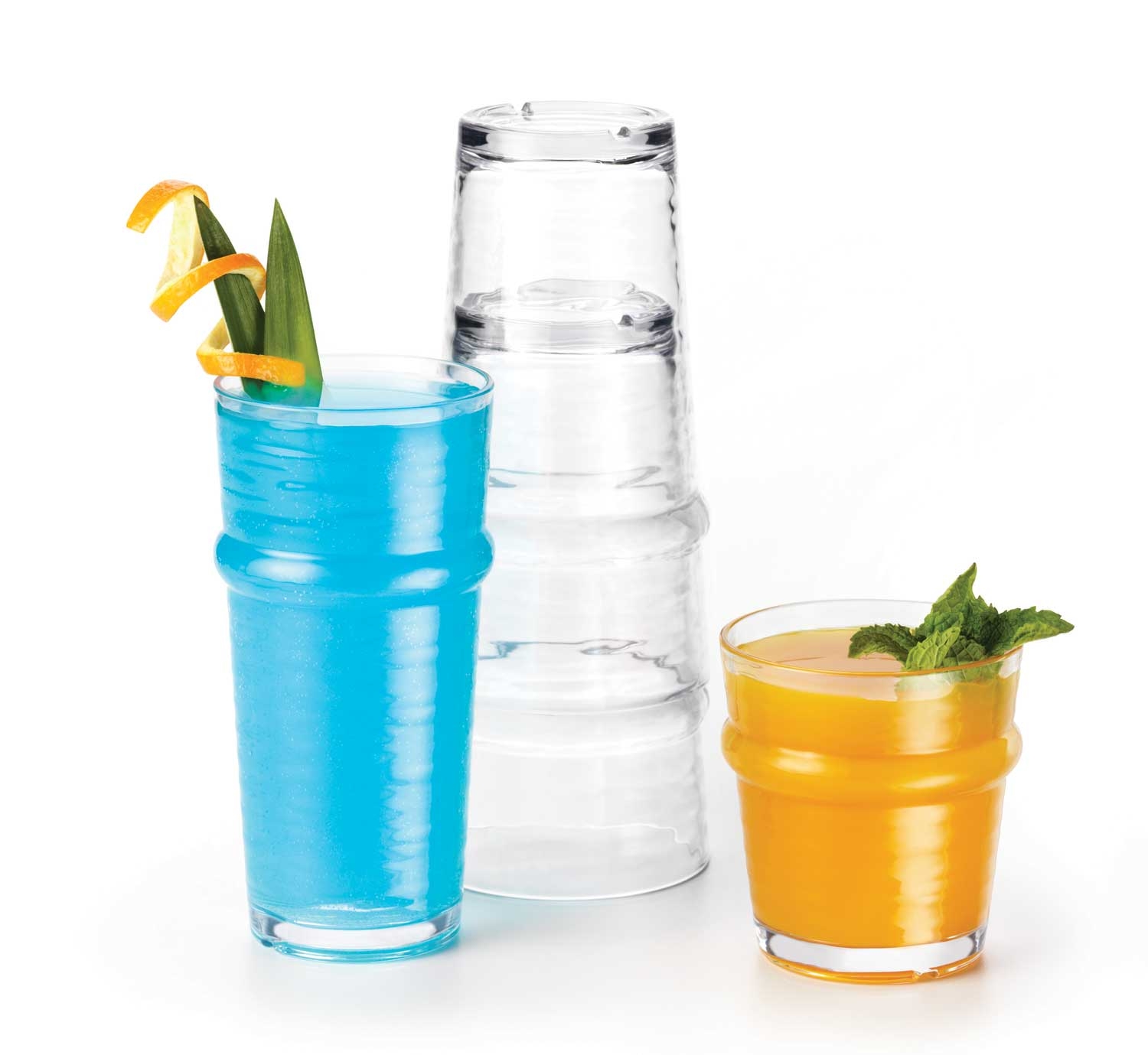 Libbey 92428 Infinium Wake Stacking Rocks Glass, 7 Ounce -- 12 per case.