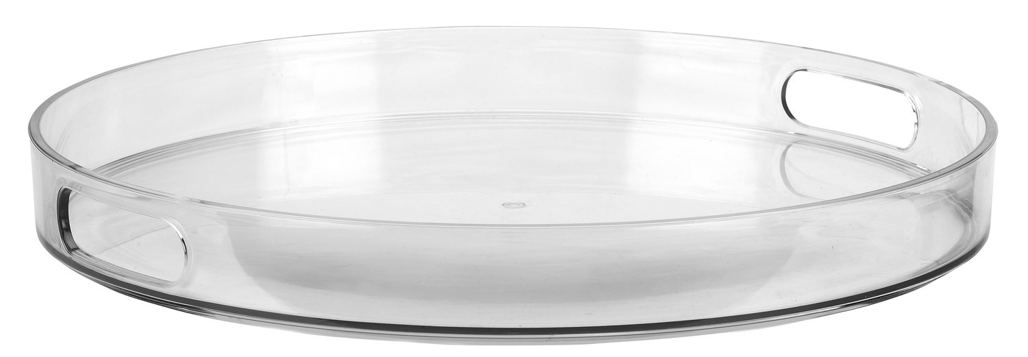 Libbey 92393 Infinium Wake Handled Round Tray, 14 inch -- 6 per case