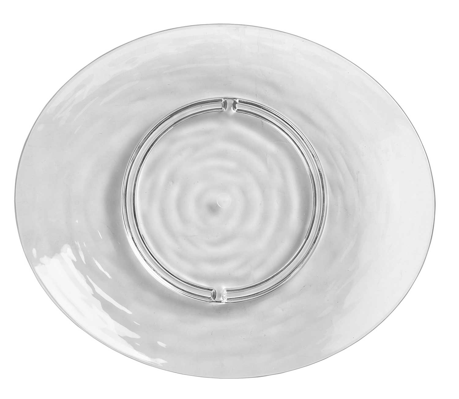 Libbey 92398 Infinium Wake Snack Plate, 8 x 6 7/8 inch -- 12 per case