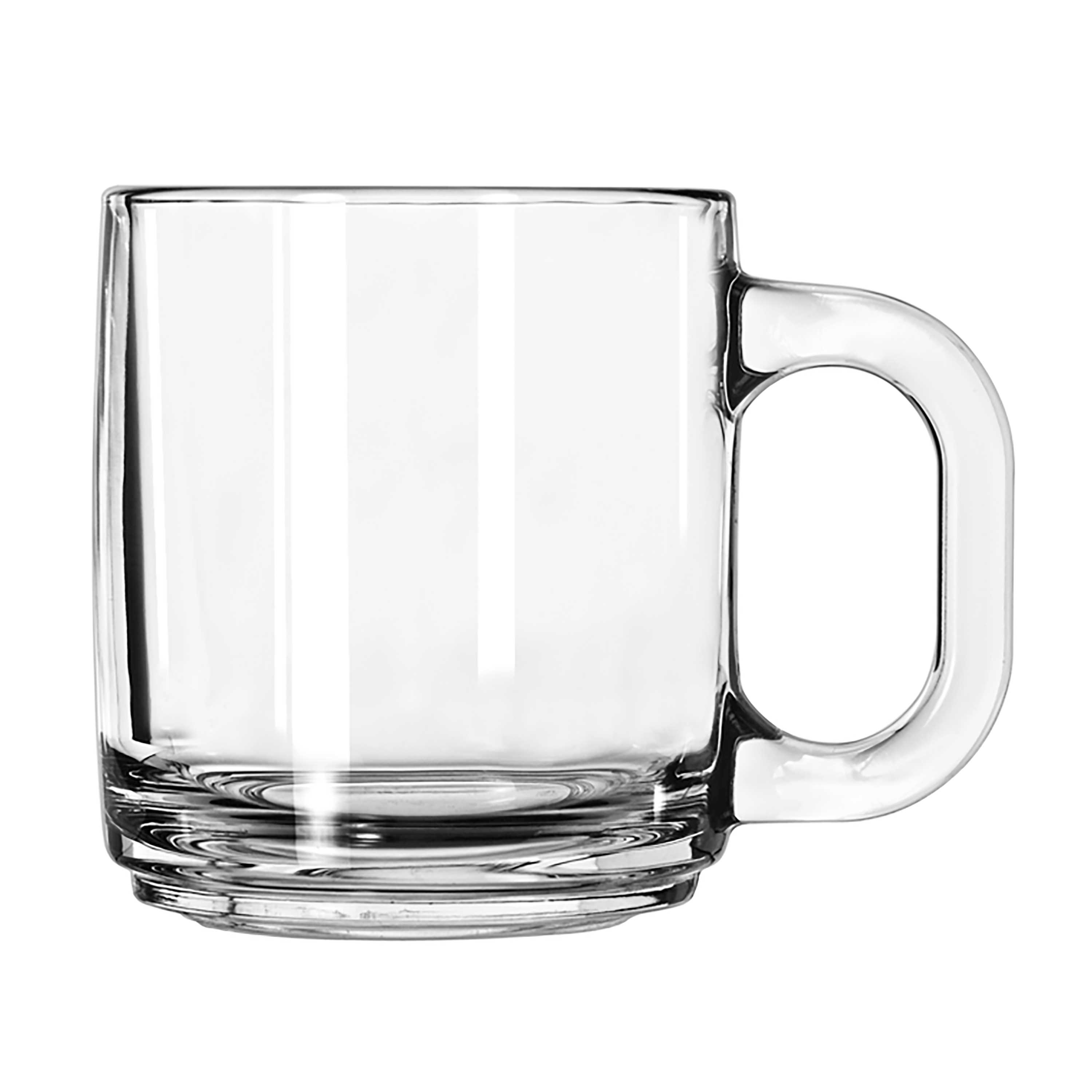 Libbey 5201 Glass Stacking Coffee Mug, 10 Ounce -- 12 per case.