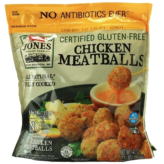 Jones Dairy Farm 14 Gram All Natural Chicken Meatballs, 2.5 Pound -- 10 per case