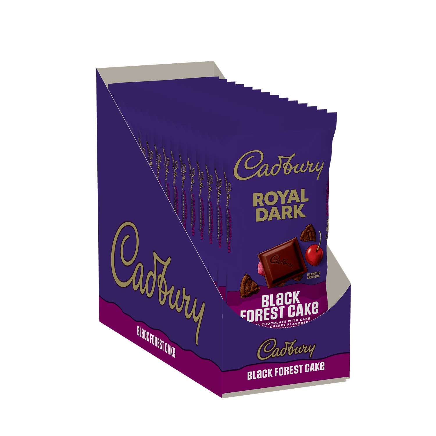 Cadbury Royal Dark Black Forest Cake X Large Chocolate Bar, 3.5 Ounce -- 14 per case