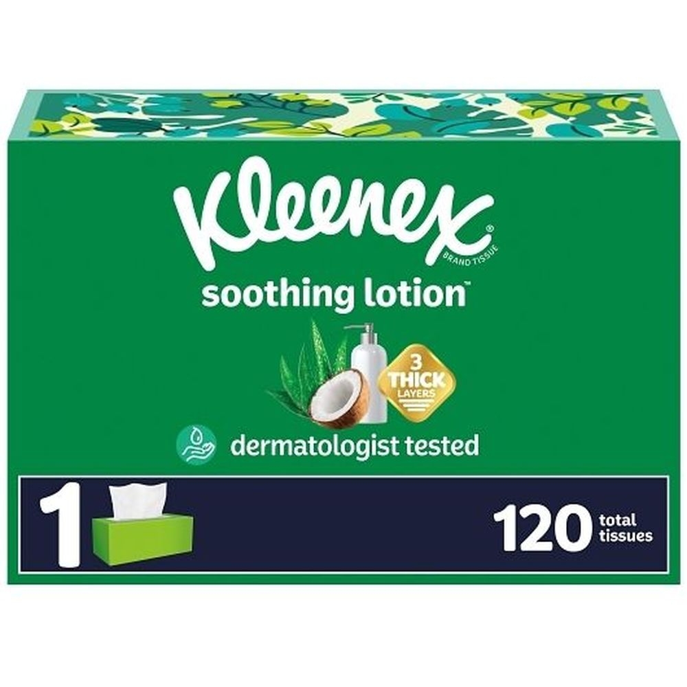 Kleenex Lotion Facial Tissue, 120 count -- 24 per case