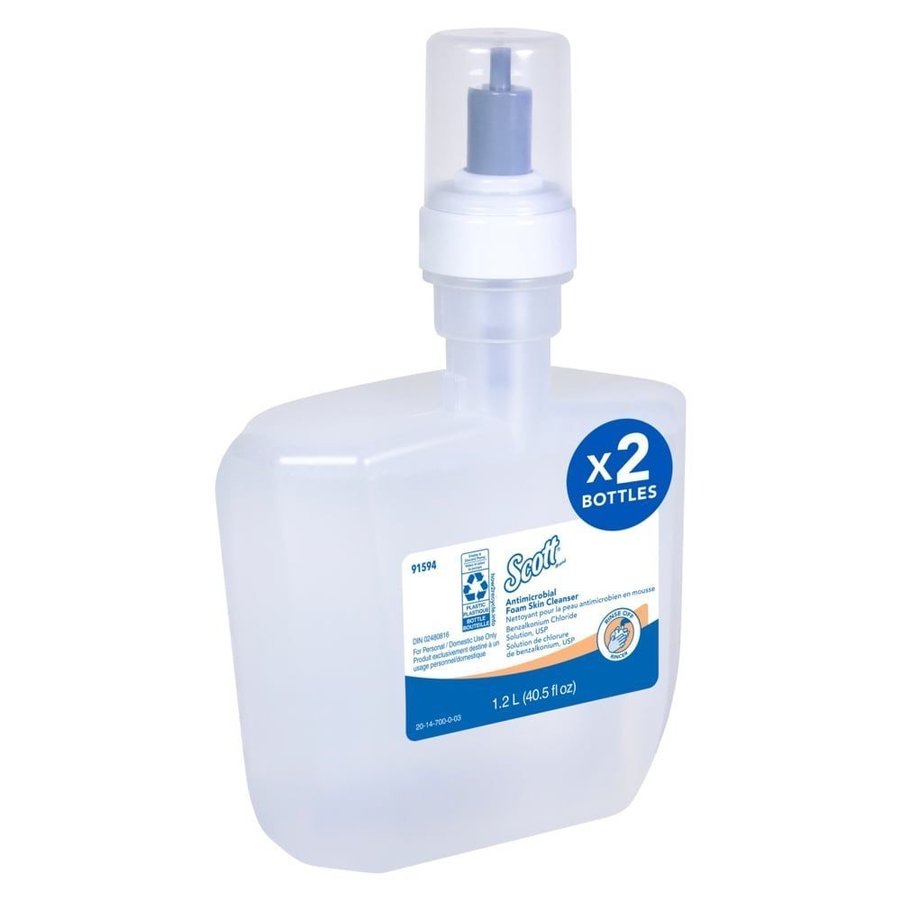 Scott Antimicrobial Foam Skin Cleanser, 1.2 Liter -- 2 per case