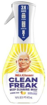 Mr. Clean Lemon Zest Clean Freak Deep Cleansing Mist Multi Surface Spray, 16 Fluid Ounce -- 6 per case