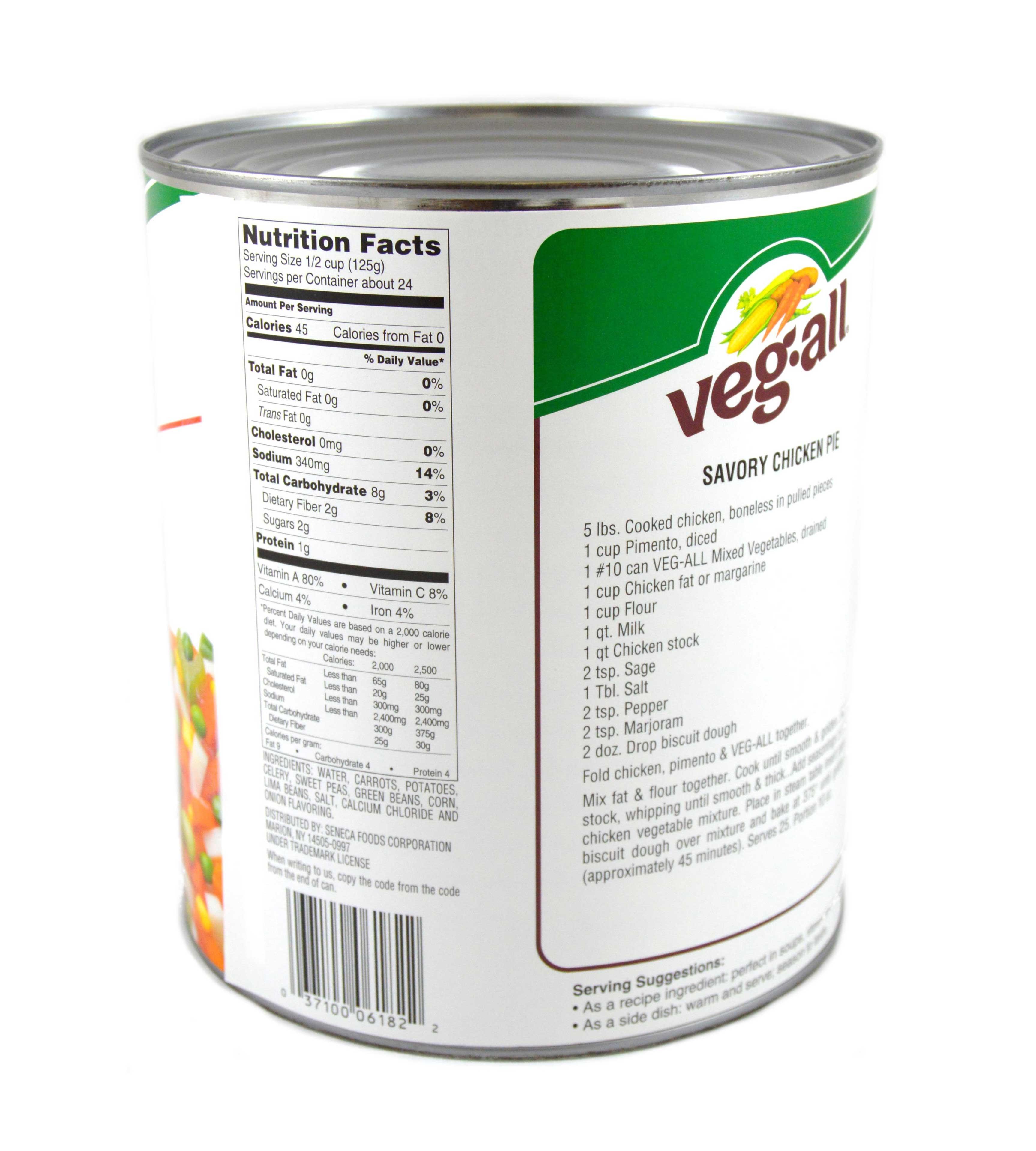 Veg-all Mixed Vegetables, No. 10 Can -- 6 Per Case
