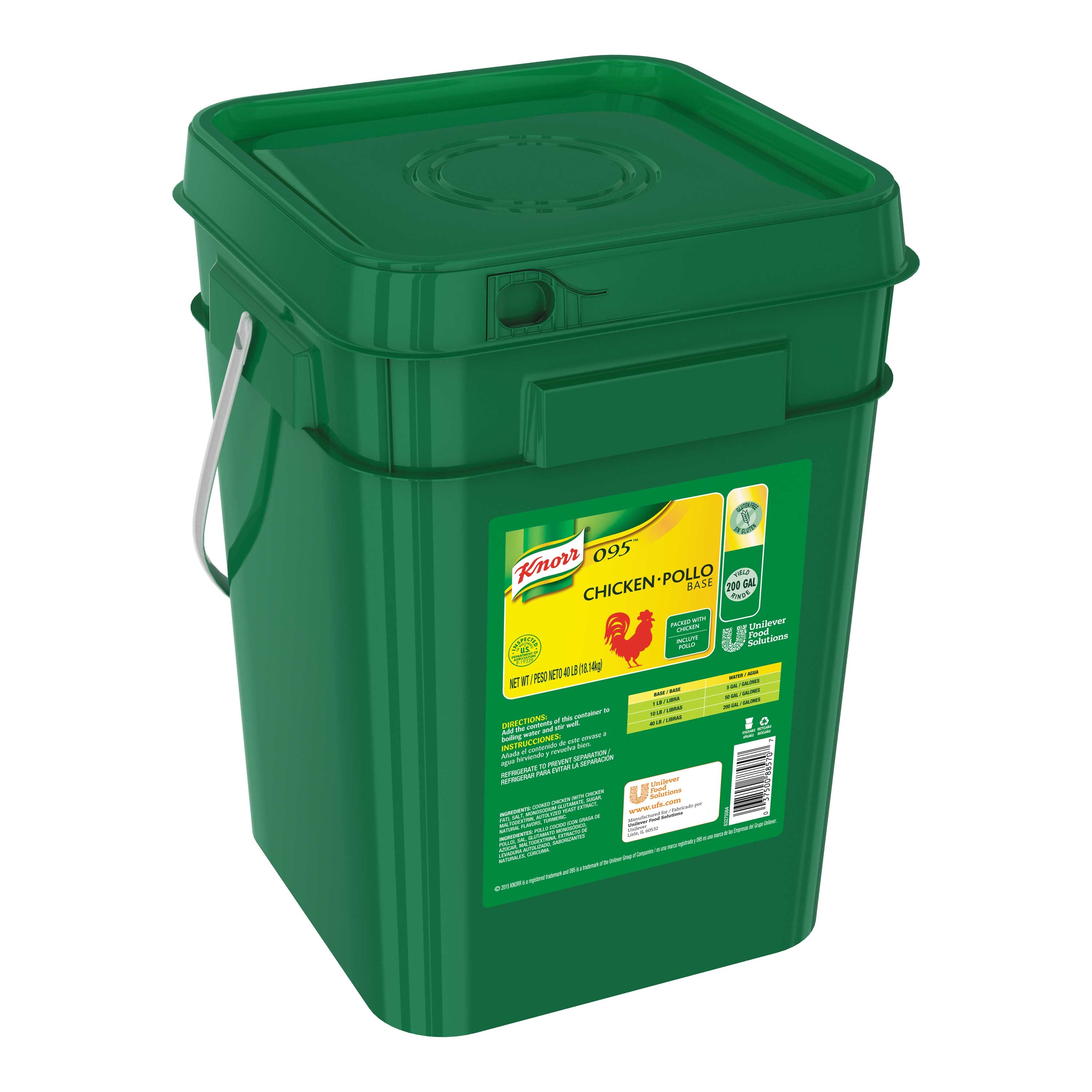 Knorr Professional 095 Chicken Base Bouillon, 40 pound