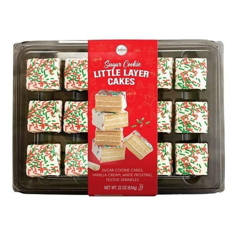Cookies United Vanilla Sugar Cookie Little Layer Cakes, 22 Ounce -- 6 per case