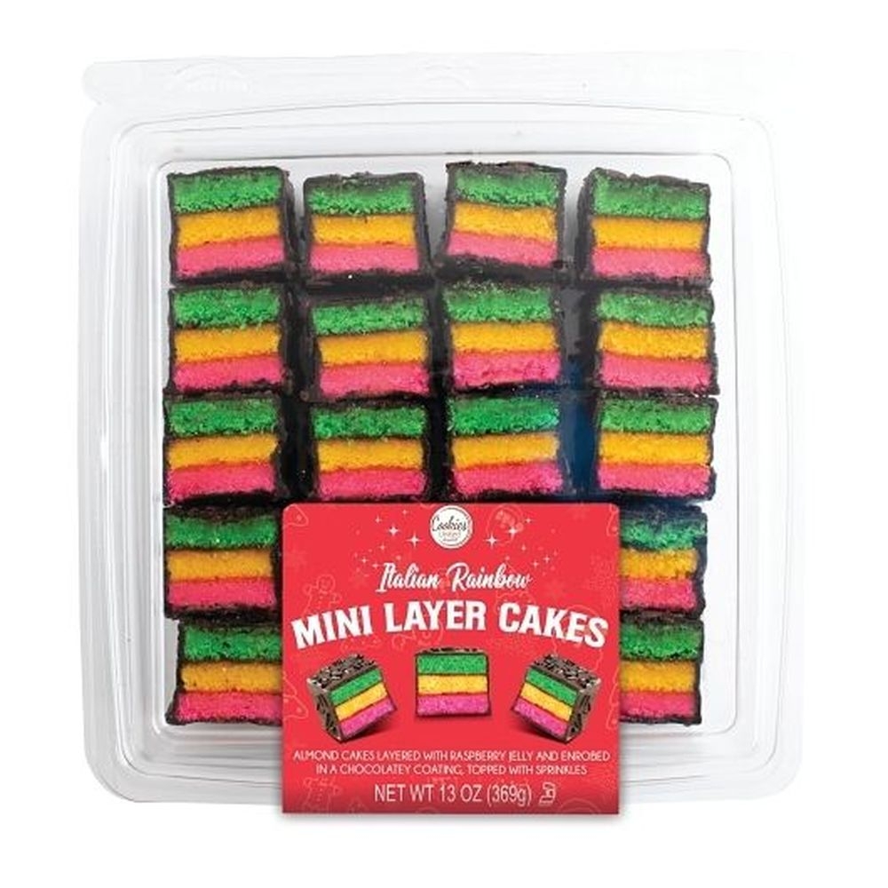 Cookies United Italian Rainbow Mini Layer Cakes, 13 Ounce -- 12 per case