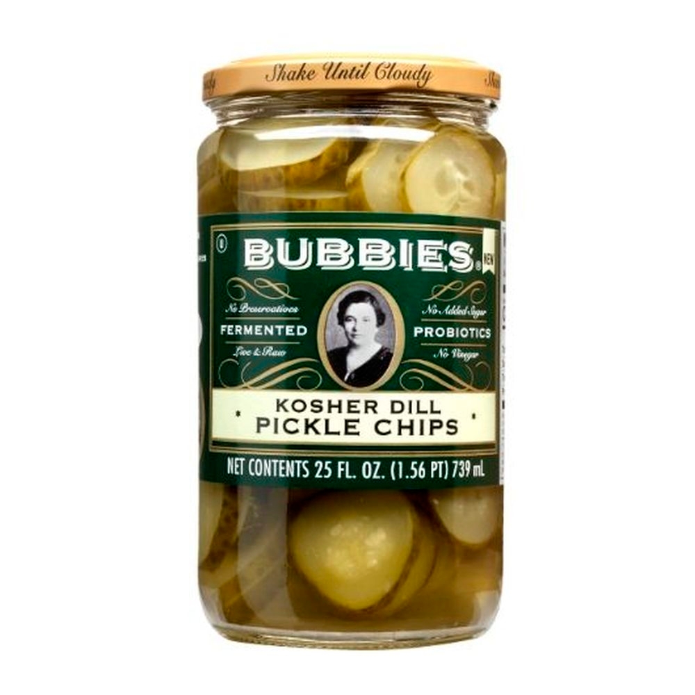 Bubbies Kosher Dill Pickle Chips, 25 Fluid Ounce - 6 per case