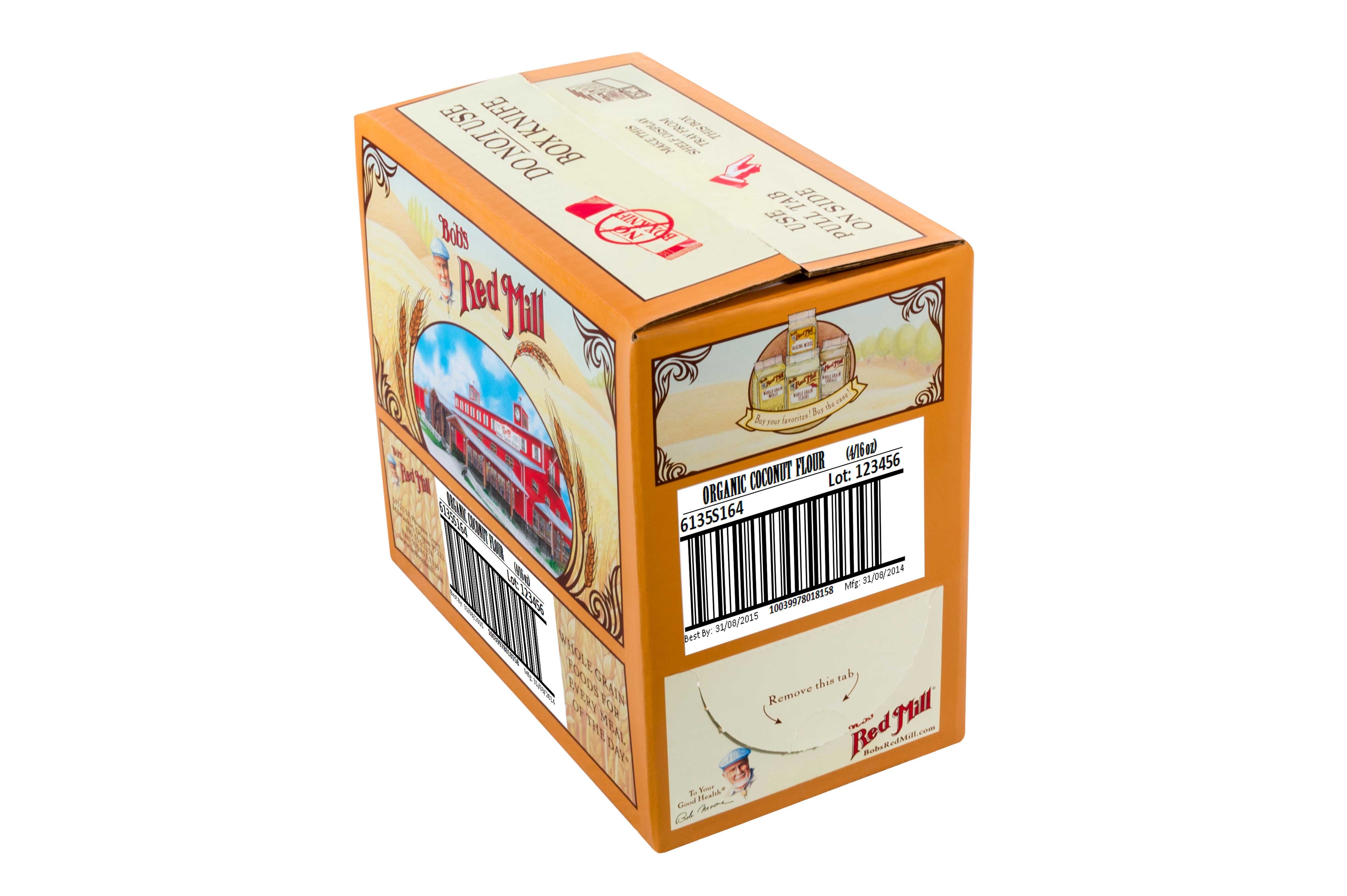 Bobs Red Mill Organic Coconut Flour, 16 Ounce -- 4 per case.
