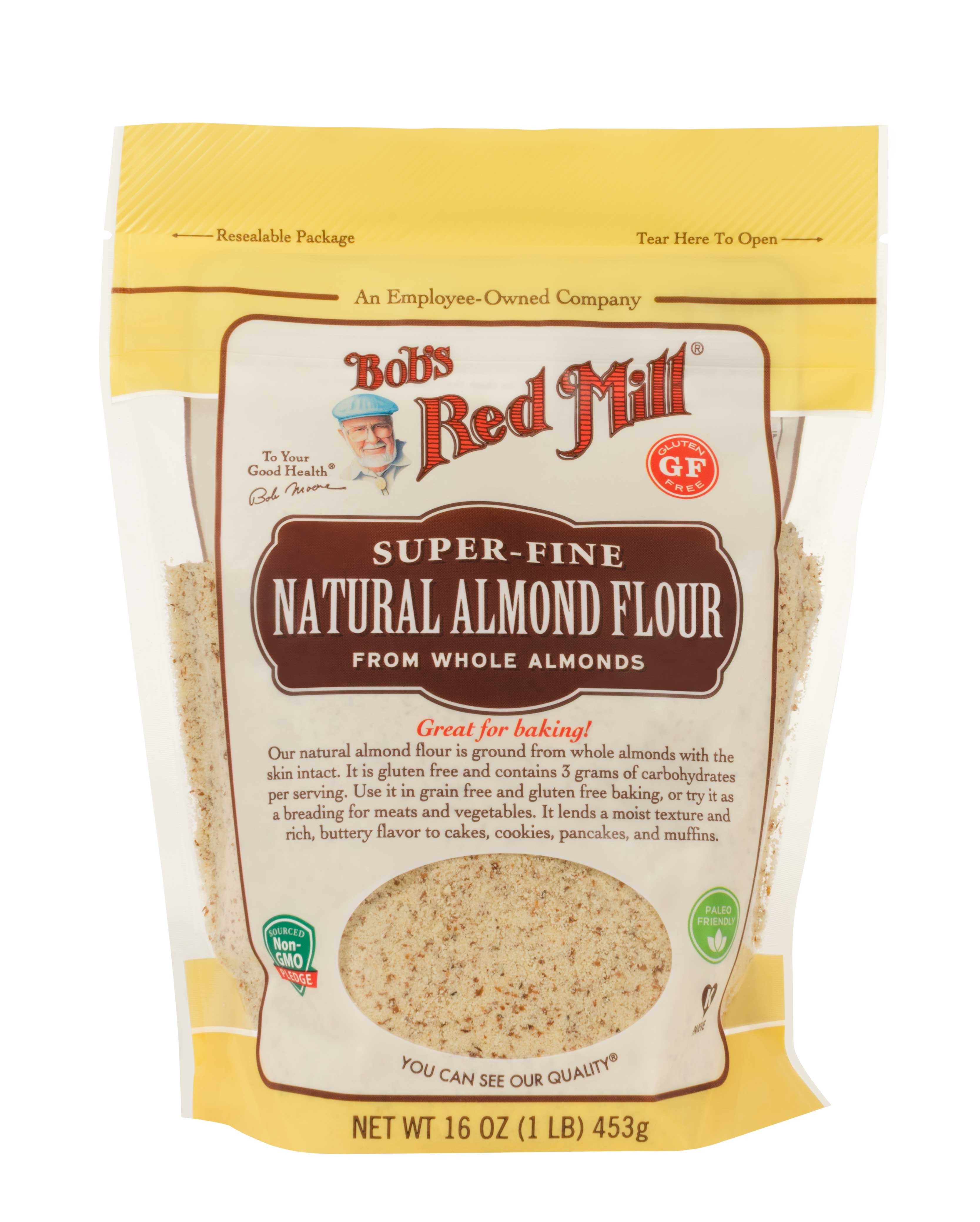 Bobs Red Mill Fine Natural Almond Flour, 16 Ounce -- 4 per case.