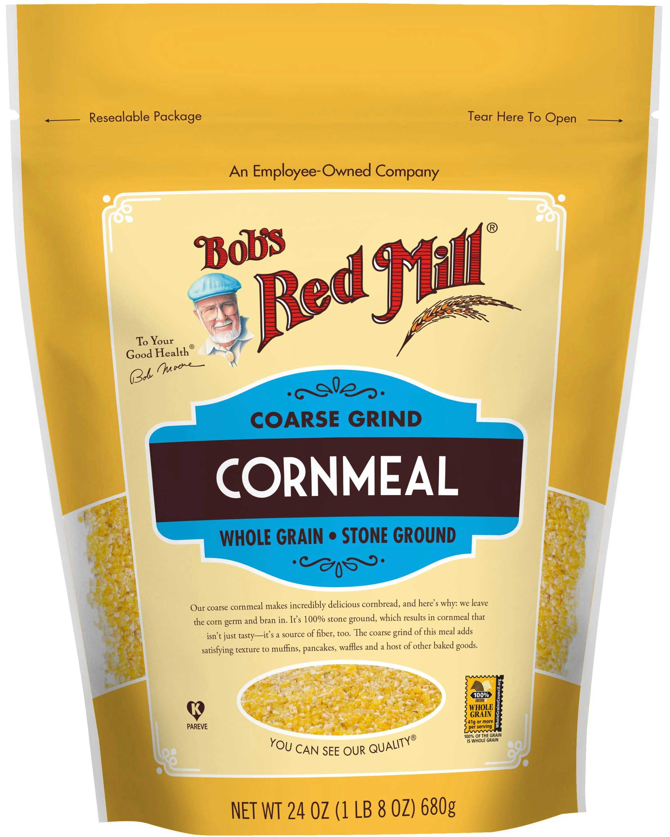 Bobs Red Mill Coarse Grind Cornmeal, 24 Ounce Pouch -- 4 per case