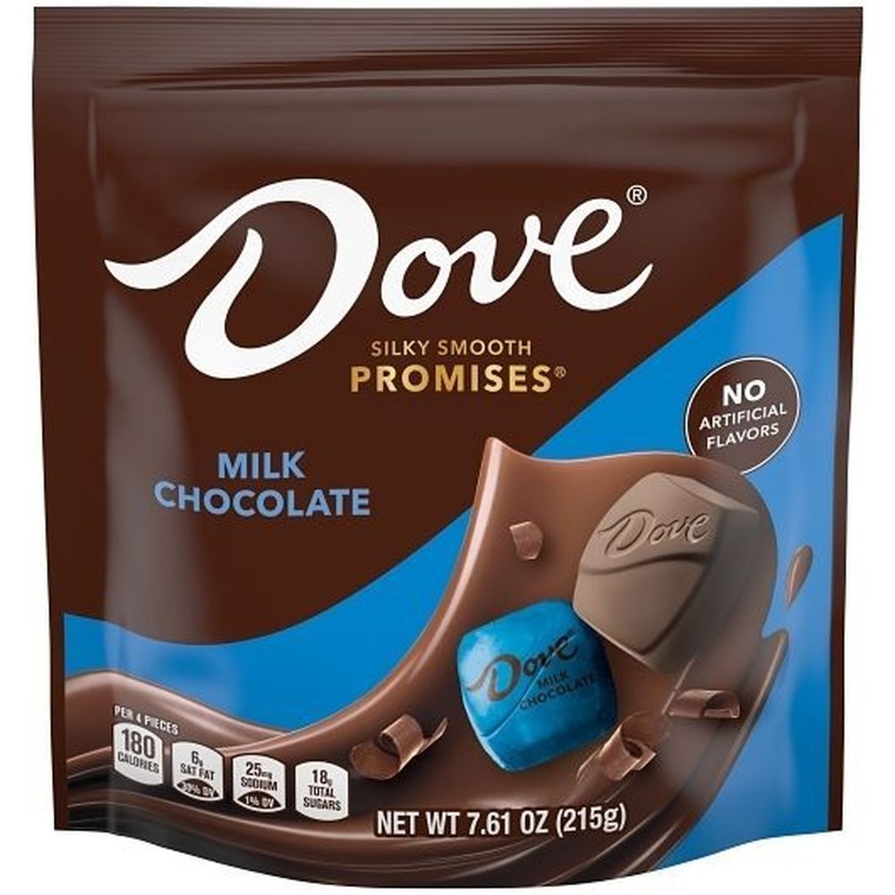 Dove Promises Milk Chocolate - Stand Up Pouch, 7.61 Ounce -- 8 per case