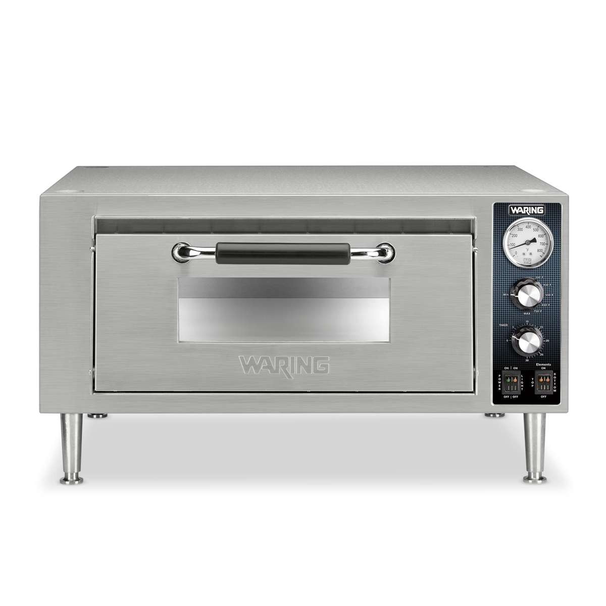 Waring Commercial Single Deck Pizza Oven, 12 x 26 x 16 inch.