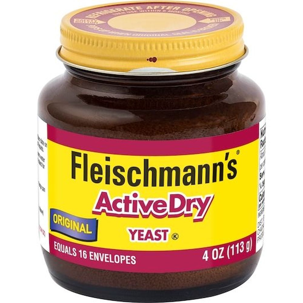 Fleischmanns Active Dry Original Yeast, 4 Ounce Jar -- 8 per case