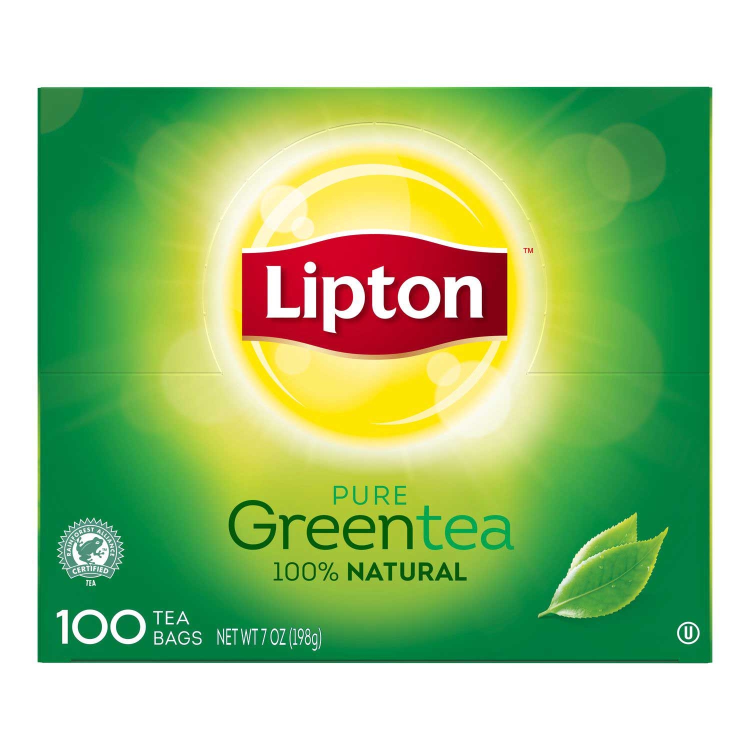 Green Enveloped Hot Tea Bags