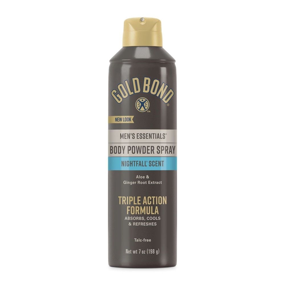 Gold Bond Mens Essentials Nightfall Scent Body Powder Spray, 7 Ounce -- 12 per case
