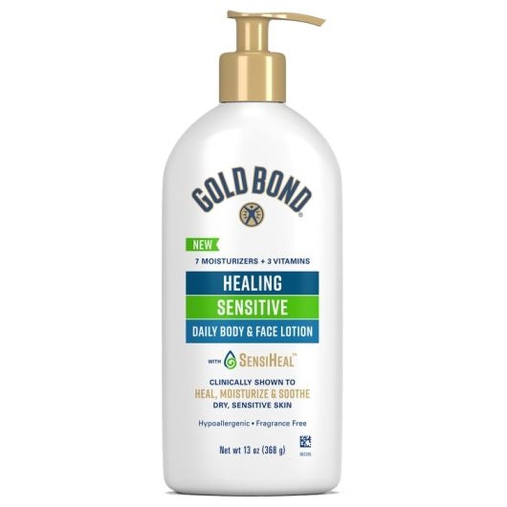 Gold Bond Healing Sensitive Daily Body and Face Lotion, 13 Ounce Bottle -- 24 per case