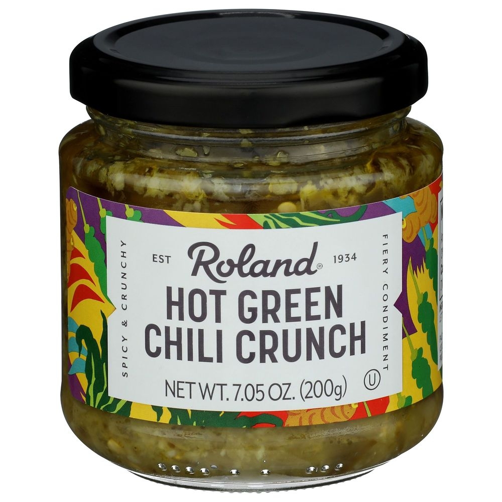 Roland Hot Green Chili Crunch, 7 Ounce -- 6 per case