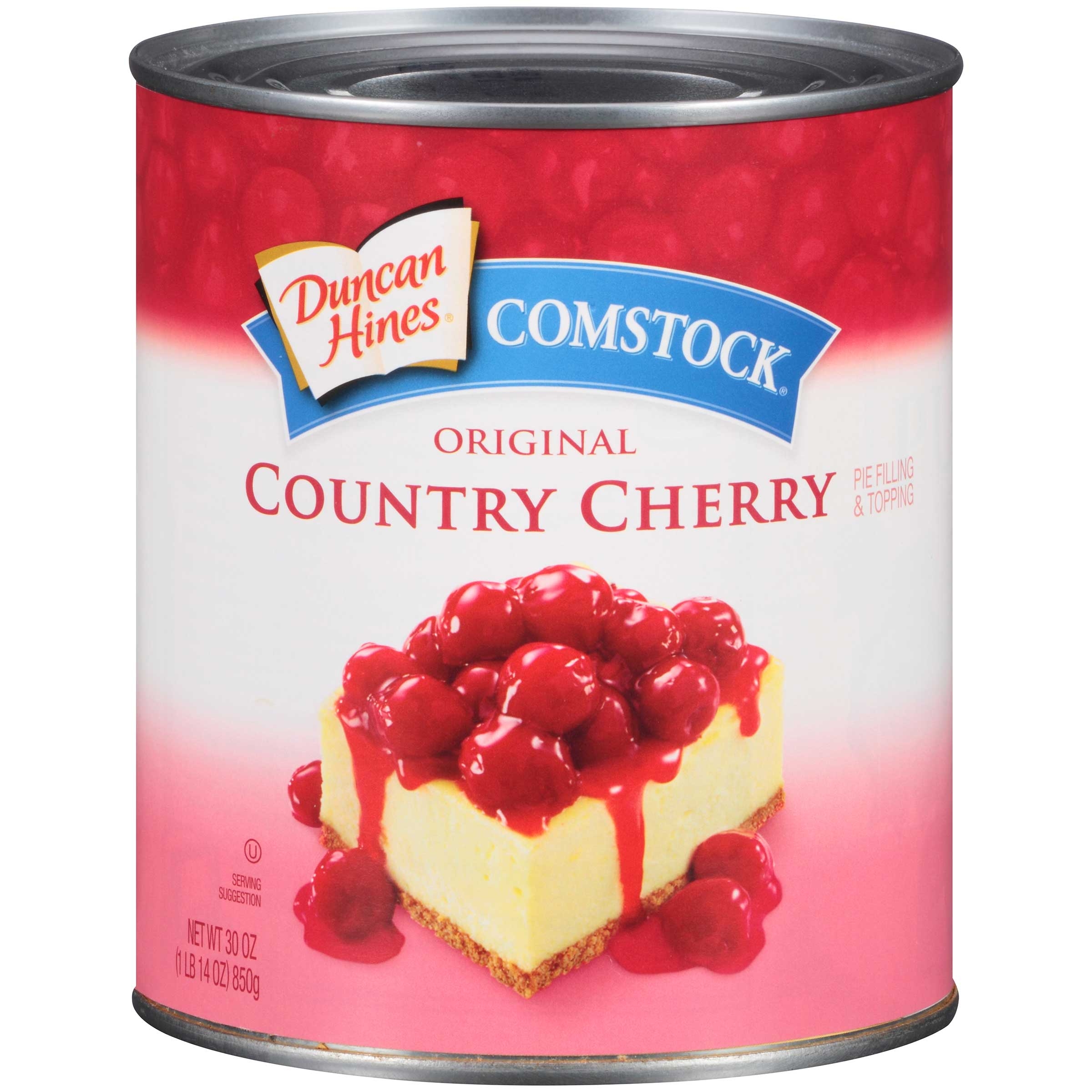Birds Eye Foods Comstock Original Country Cherry Pie Filling, 30 Ounce -- 12 per case.