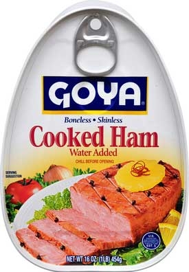 Goya Cooked Ham, 16 Ounce -- 12 per case.