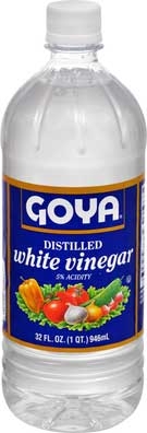 Goya White Vinegar - Distilled, 32 Ounce -- 12 per case.