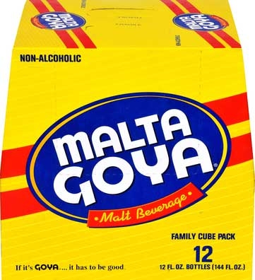 Goya Malta Cube Soda, 12 Ounce -- 2 per case.