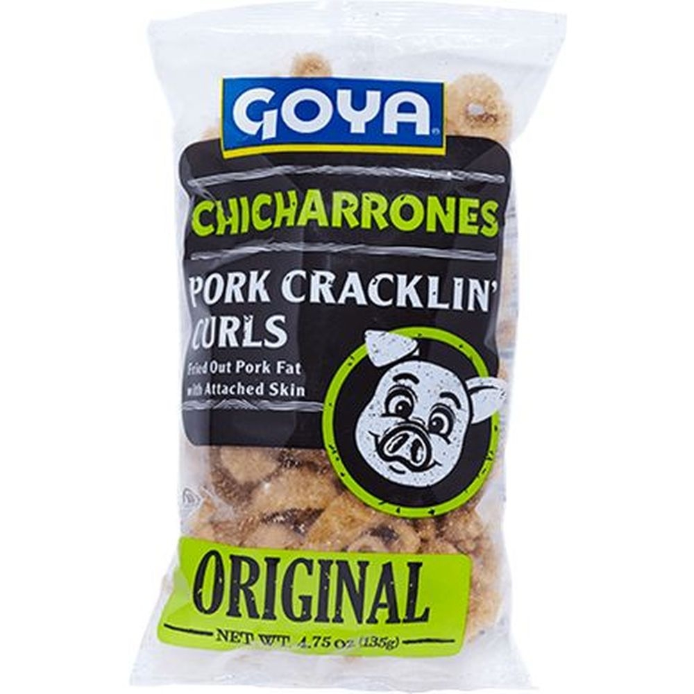 Goya Original Chicharrones Pork Cracklins Curls, 4.75 Ounce -- 12 per case