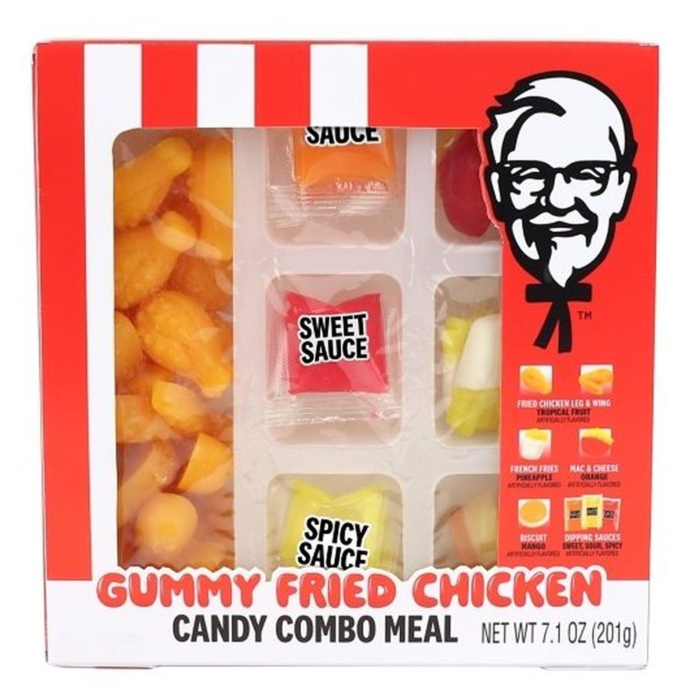 Frankford KFC Gummy Candy Fried Chicken Combo Meal, 7.10 Ounce -- 12 per case