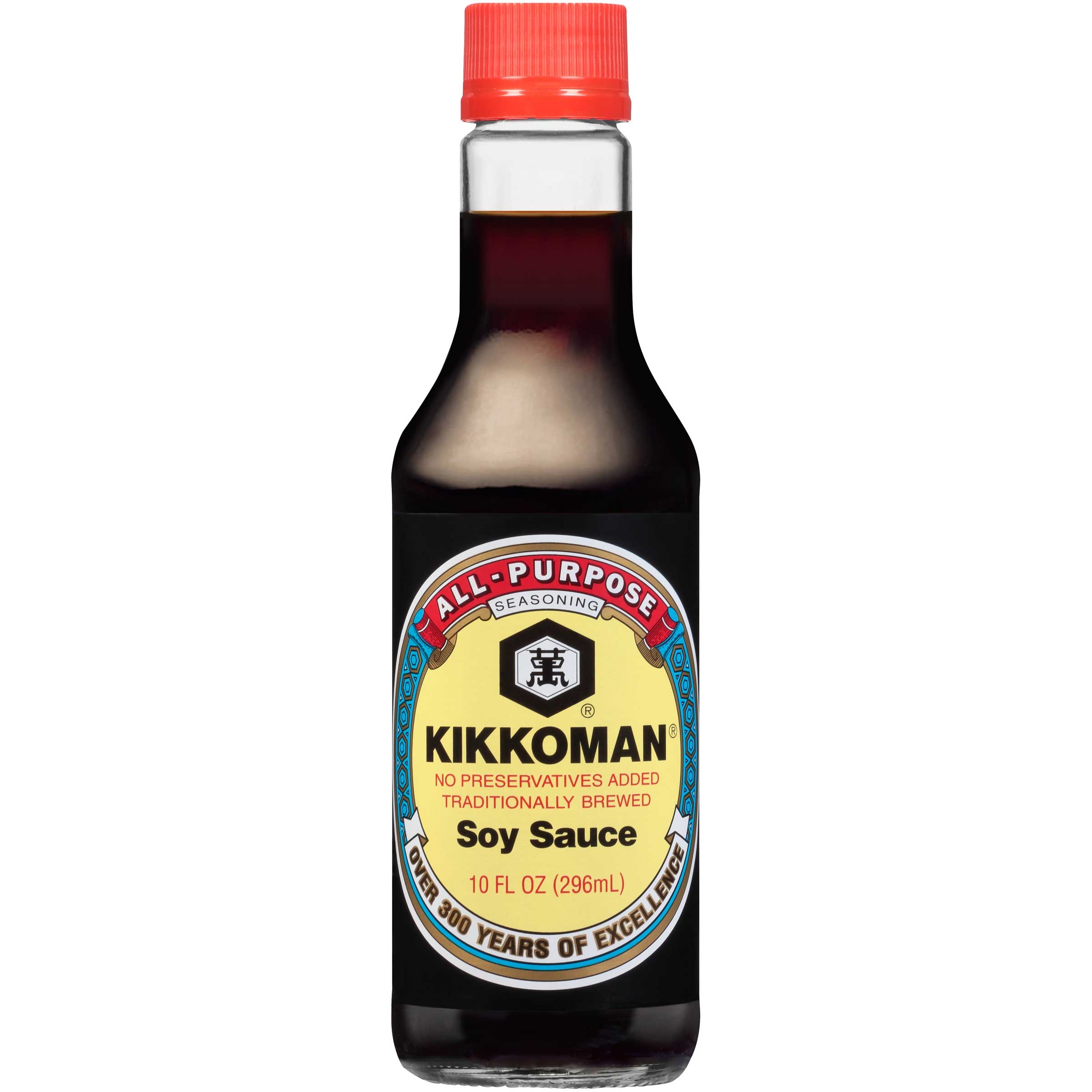 Kikkoman Soy Sauce, 10 Fluid Ounce -- 12 per case.
