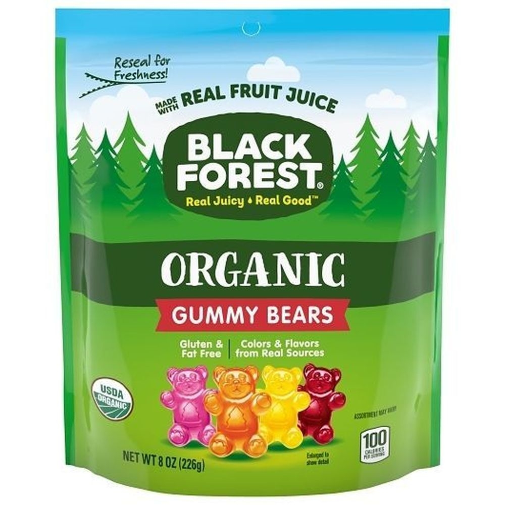 Black Forest Organic Gummy Bears, 8 Ounce Stand Up Bag -- 6 per case