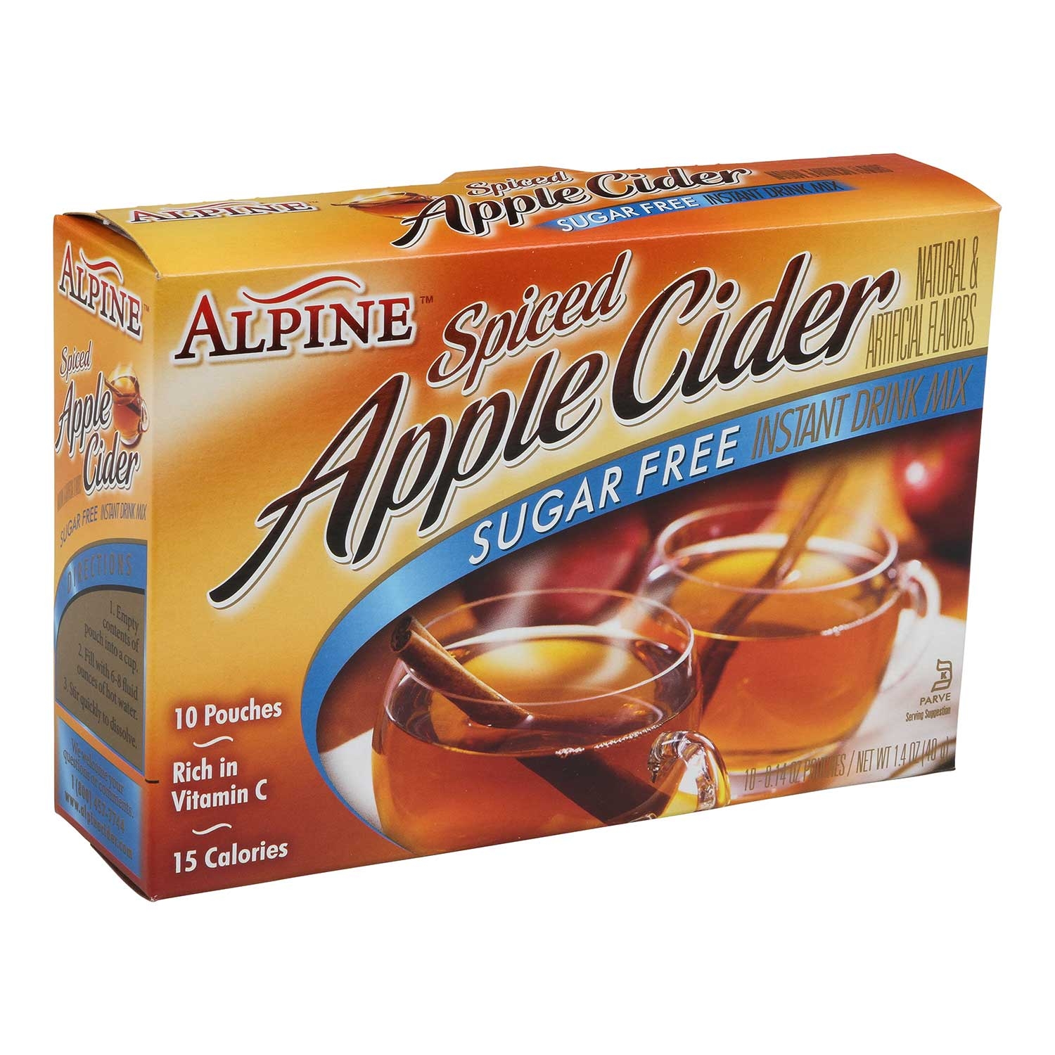 Alpine Apple Cider Sugar Free Instant Drink Mix, 1.4 Ounce -- 12 Per Case
