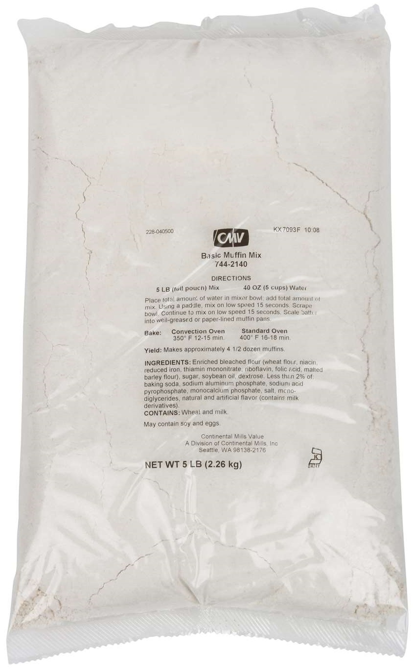 Continental Mills Basic Muffin Mix, 5 Pound -- 6 Per Case