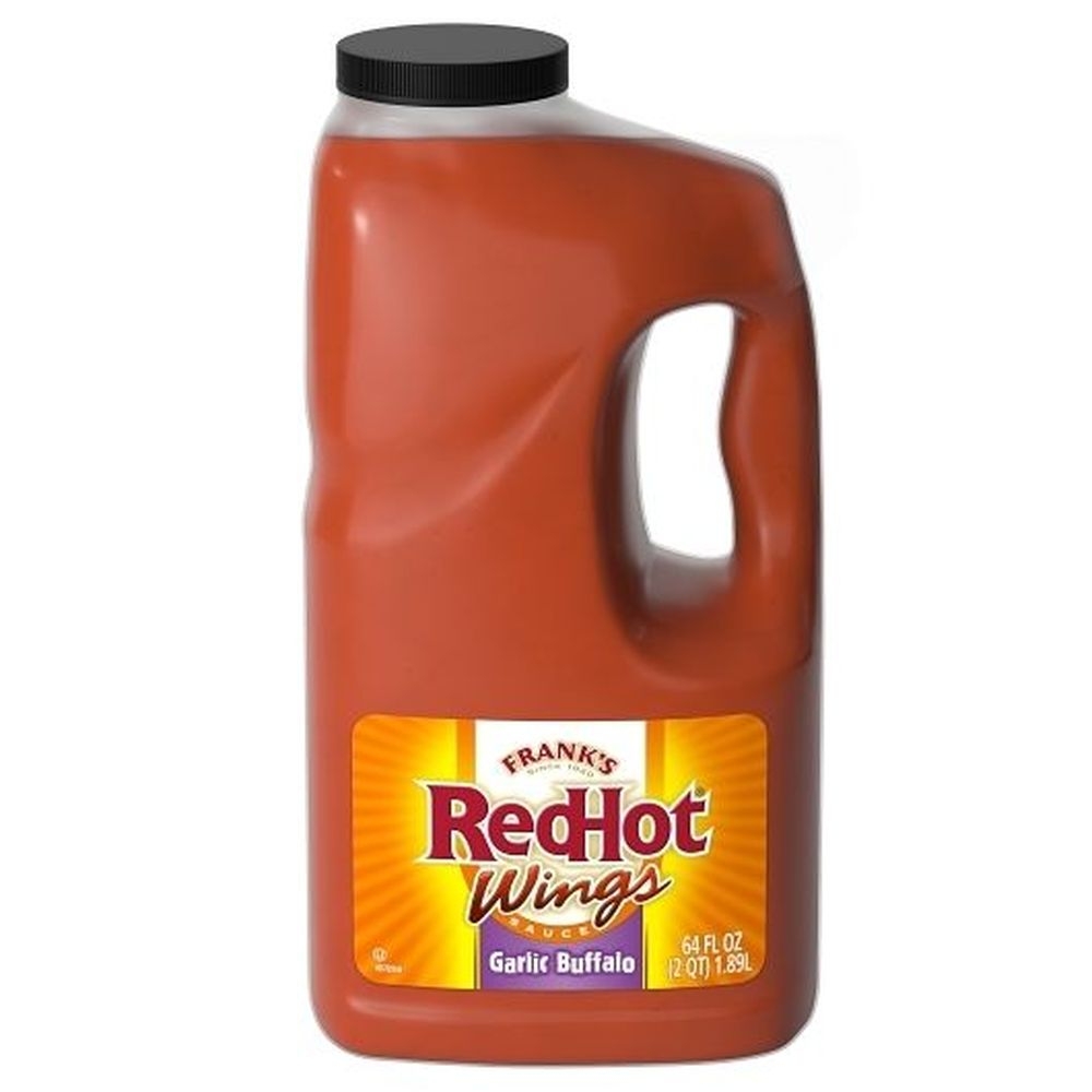 Franks Redhot Garlic Buffalo Wing Sauce, 0.5 Gallon -- 4 per case