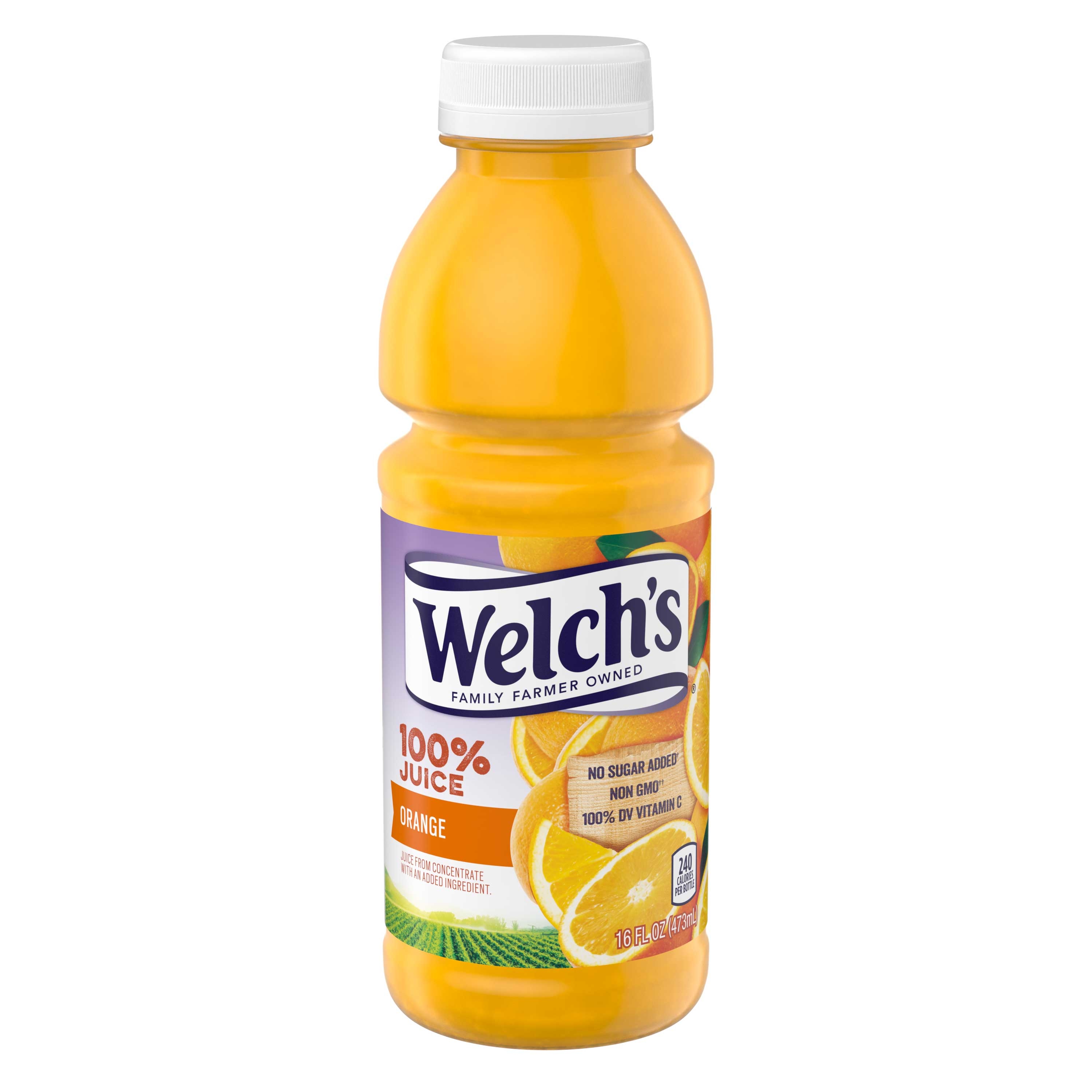Welchs 100 Percent Orange Juice, 16 Fluid Ounce -- 12 per case.