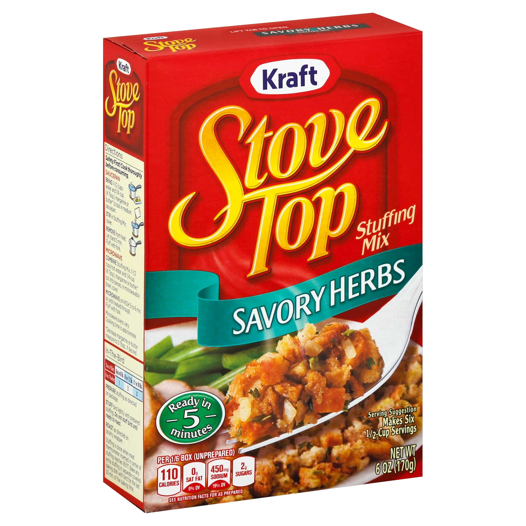 Stove Top Savory Herb Stuffing, 6 Ounce -- 12 Per Case