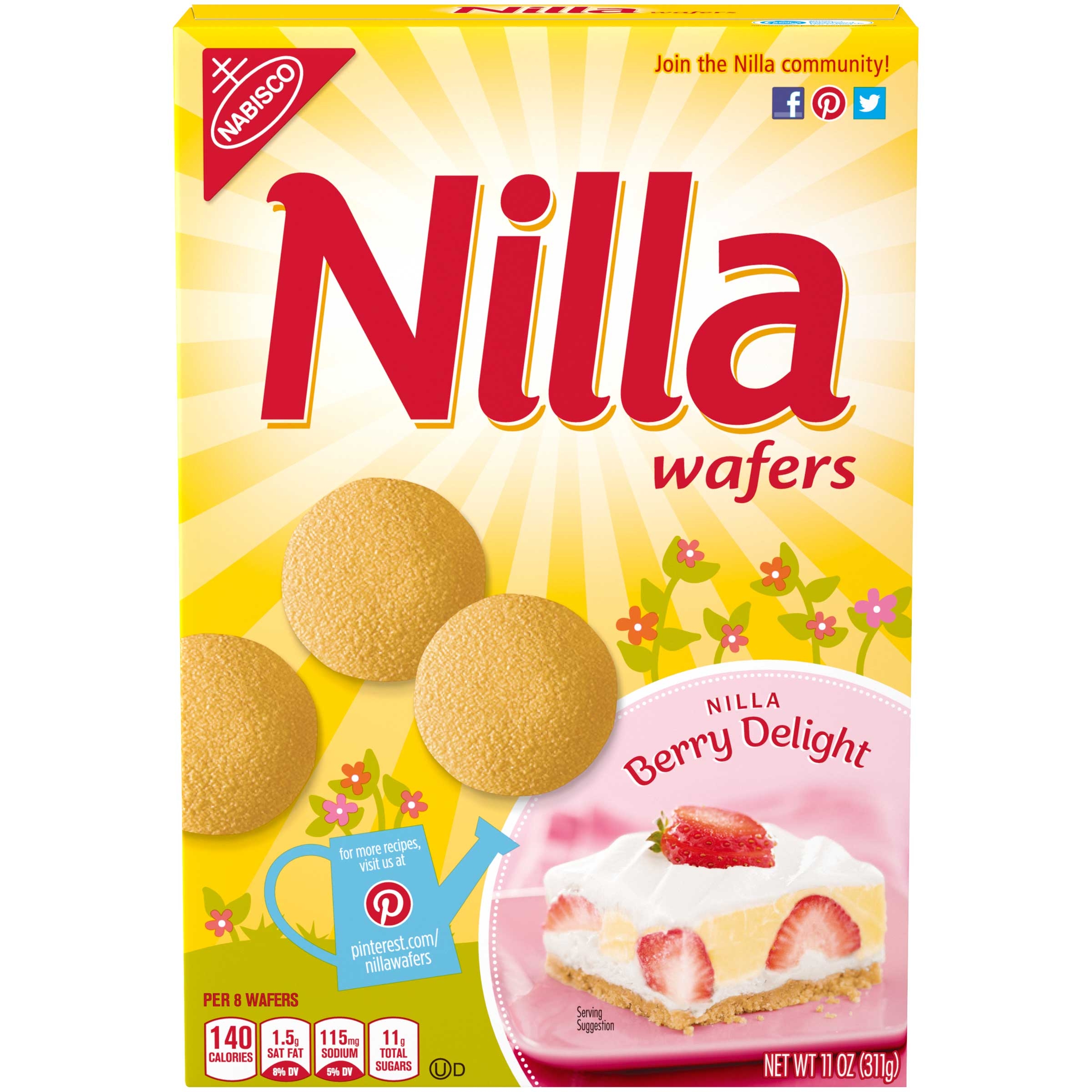 Nilla Wafer Cookie, 11 Ounce -- 12 per case.