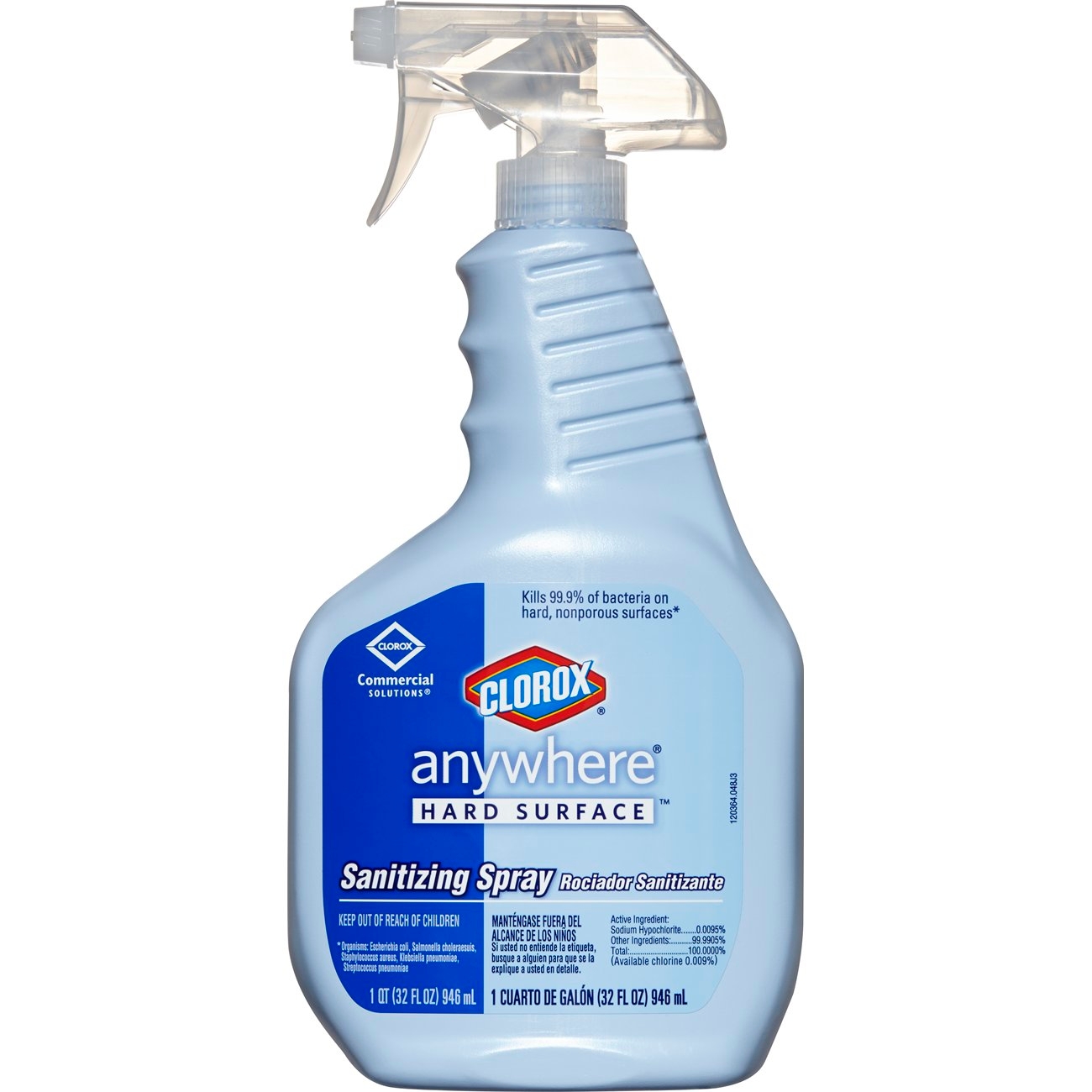 Clorox Commercial Solutions Anywhere Hard Surface Sanitizer Spray, 32 Ounce -- 12 per case.