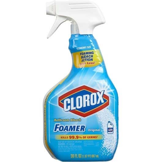 Clorox Bleach Foamer Bathroom Spray, 30 Fluid Ounce -- 9 per case