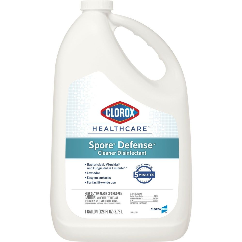 Clorox Healthcare Spore Defense Cleaner Disinfectant Refill, 128 Ounce -- 4 per case.