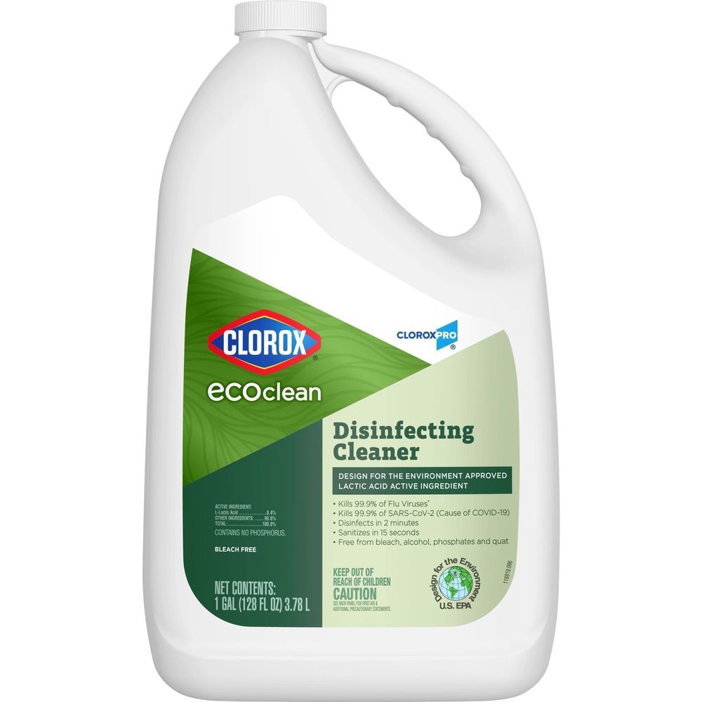 Clorox Pro Eco Clean Disinfectant Cleaner Refill, 128 Fluid Ounce -- 4 per case.