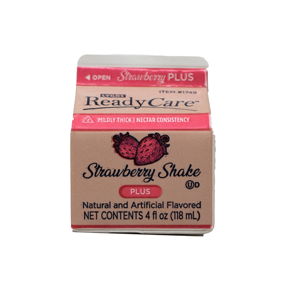 Lyons ReadyCare Plus Strawberry Shake, 4 Ounce -- 50 per case
