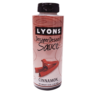 Lyons Cinnamon Designer Dessert Sauce, 12 Ounce -- 12 per case