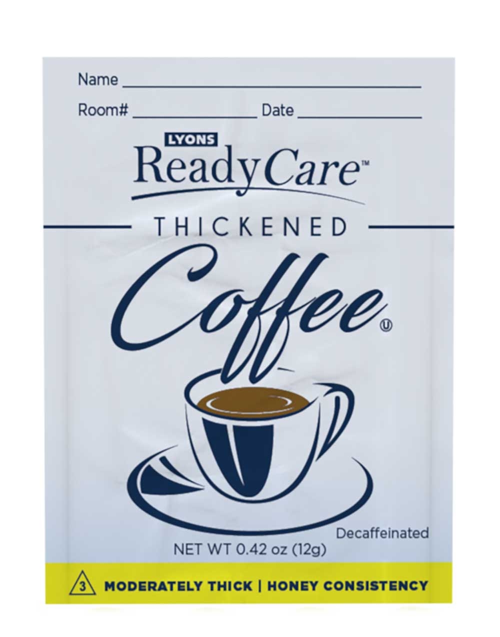 Lyons ReadyCare Level 3 Honey Thickened Decaf Coffee, 12 Gram -- 75 per case