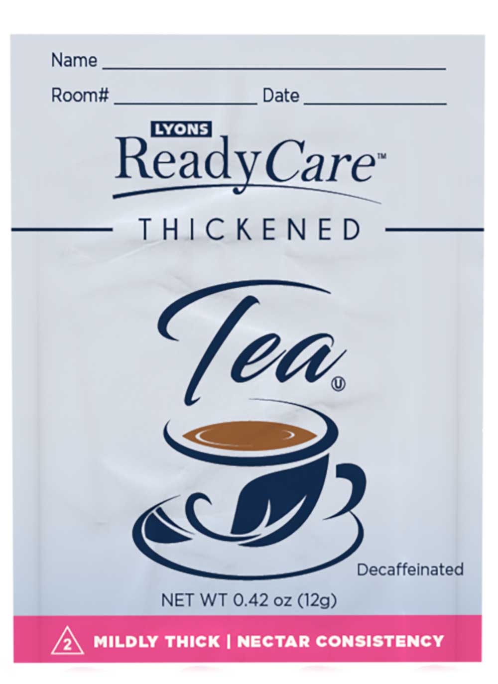 Lyons ReadyCare Level 2 Nectar Thickened Decaf Tea, 12 Gram -- 75 per case
